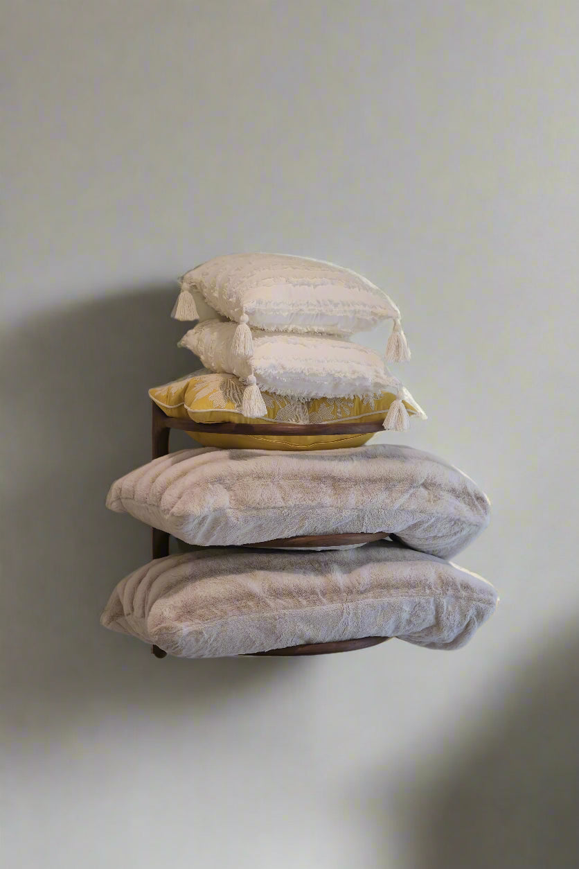 Stacked pillow rack