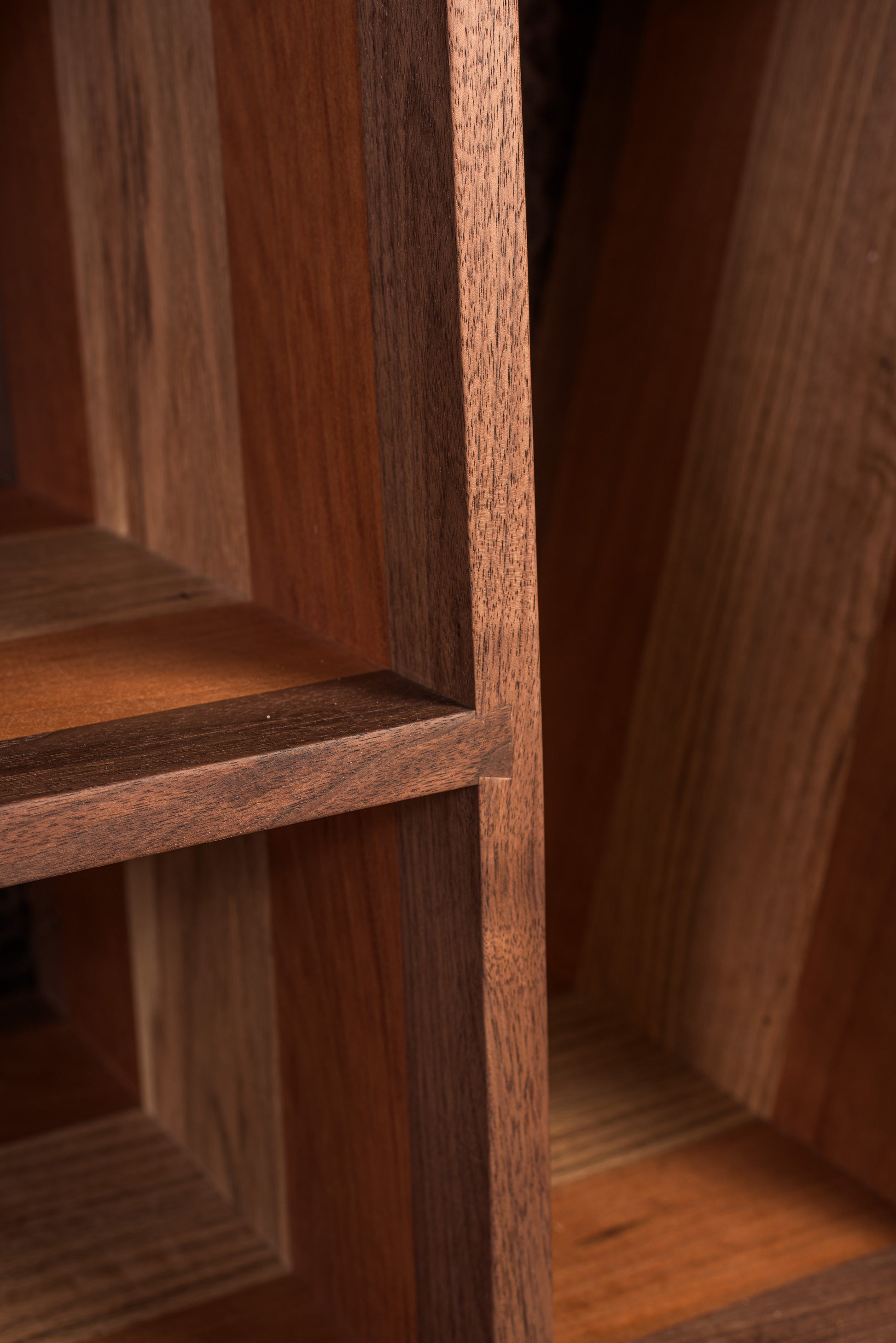 Shelving of record player cabinet